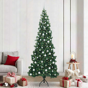 Albero di Natale Artificiale Angolare con 300 LED Verde 240 cm 3397292