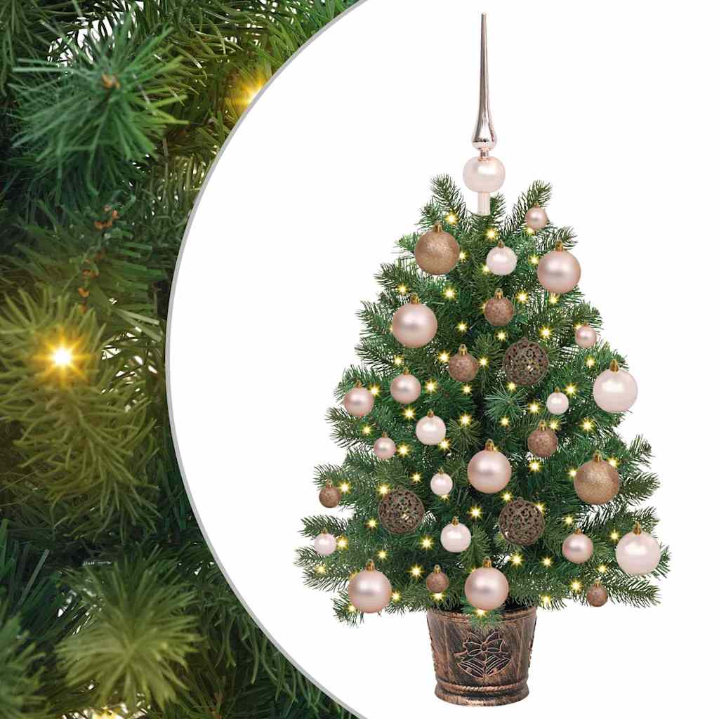 Albero di Natale artificiale con 150 LED Verde 65 cm PE e PVC 3397300