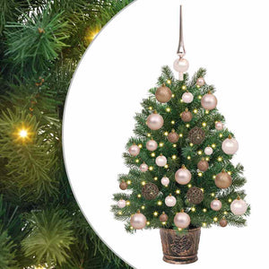 Albero di Natale artificiale con 150 LED Verde 65 cm PE e PVC 3397300