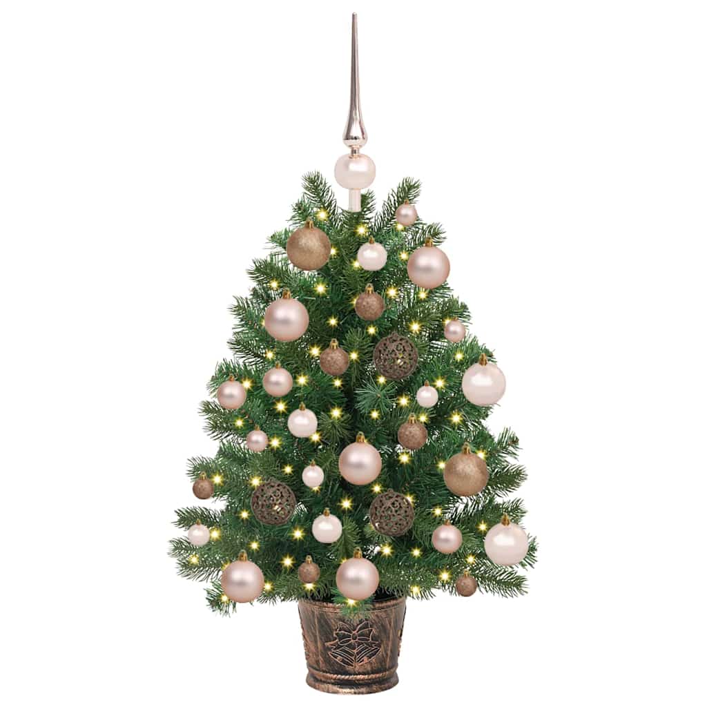 Albero di Natale artificiale con 150 LED Verde 65 cm PE e PVC 3397300