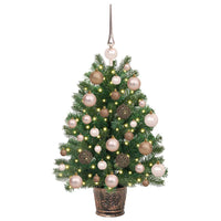 Albero di Natale artificiale con 150 LED Verde 65 cm PE e PVC 3397300