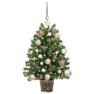 Albero di Natale artificiale con 150 LED Verde 65 cm PE e PVC 3397300