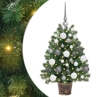 Albero di Natale artificiale con 150 LED Verde 65 cm PE e PVC 3397301