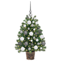 Albero di Natale artificiale con 150 LED Verde 65 cm PE e PVC 3397301