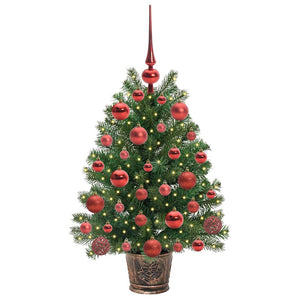 Albero di Natale artificiale con 150 LED Verde 75 cm PE e PVC 3397302