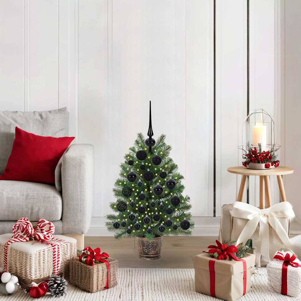 Albero di Natale artificiale con 150 LED Verde 75 cm PE e PVC 3397303