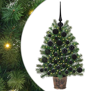 Albero di Natale artificiale con 150 LED Verde 75 cm PE e PVC 3397303