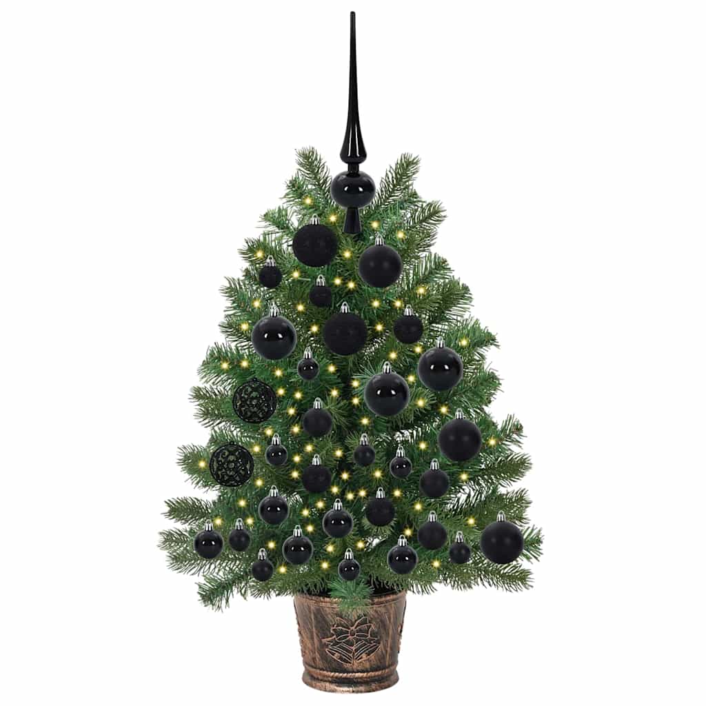 Albero di Natale artificiale con 150 LED Verde 75 cm PE e PVC 3397303