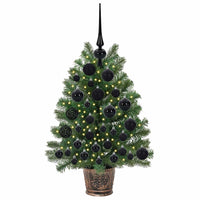 Albero di Natale artificiale con 150 LED Verde 75 cm PE e PVC 3397303