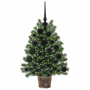 Albero di Natale artificiale con 150 LED Verde 75 cm PE e PVC 3397303