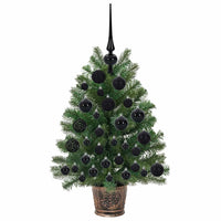 Albero di Natale artificiale con 150 LED Verde 75 cm PE e PVC 3397303