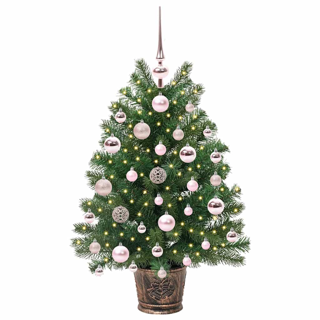 Albero di Natale artificiale con 150 LED Verde 75 cm PE e PVC 3397304