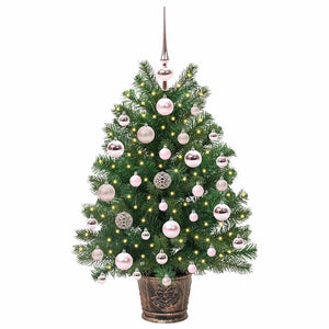 Albero di Natale artificiale con 150 LED Verde 75 cm PE e PVC 3397304