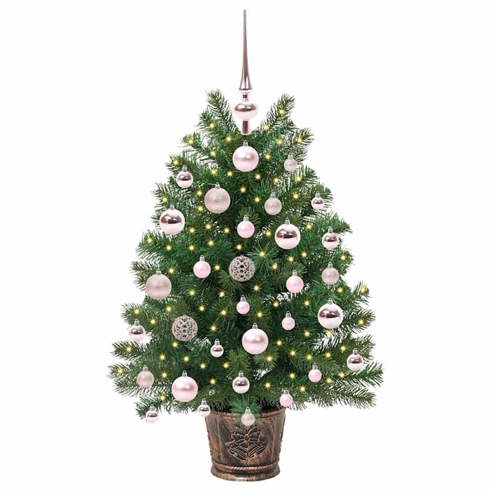 Albero di Natale artificiale con 150 LED Verde 75 cm PE e PVC 3397304