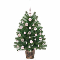 Albero di Natale artificiale con 150 LED Verde 75 cm PE e PVC 3397304
