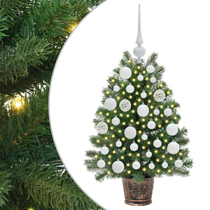 Albero di Natale artificiale con 150 LED Verde 75 cm PE e PVC 3397305