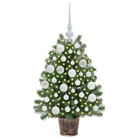 Albero di Natale artificiale con 150 LED Verde 75 cm PE e PVC 3397305