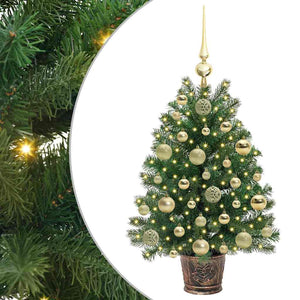 Albero di Natale artificiale con 150 LED Verde 75 cm PE e PVC 3397306