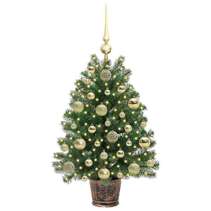 Albero di Natale artificiale con 150 LED Verde 75 cm PE e PVC 3397306