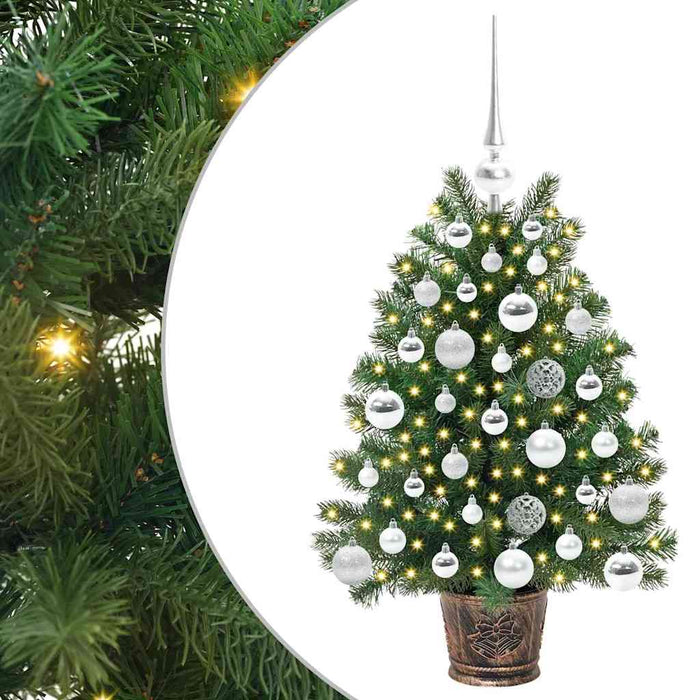 Albero di Natale artificiale con 150 LED Verde 75 cm PE e PVC 3397307