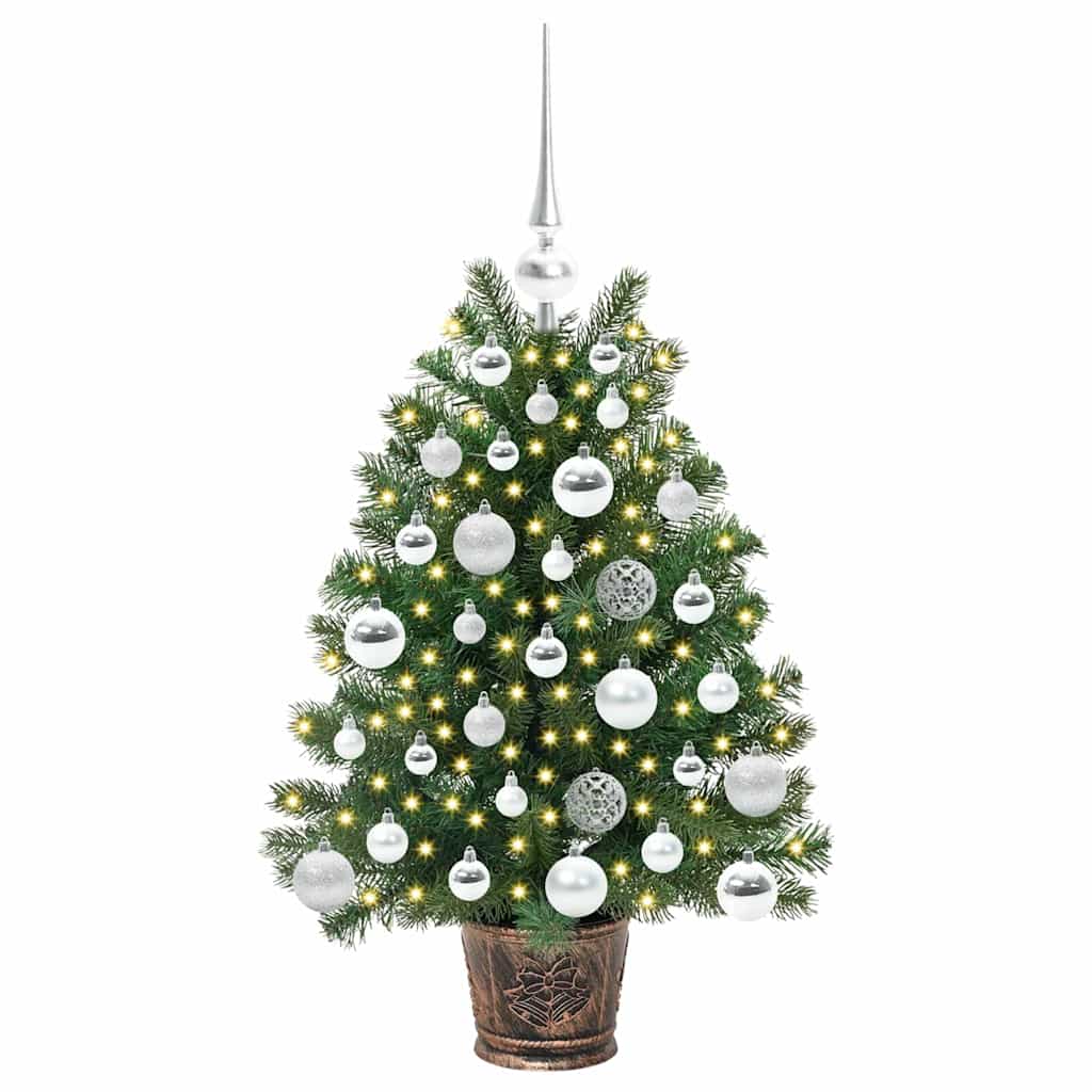 Albero di Natale artificiale con 150 LED Verde 75 cm PE e PVC 3397307