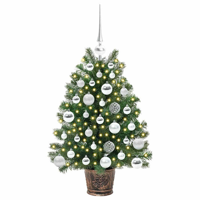 Albero di Natale artificiale con 150 LED Verde 75 cm PE e PVC 3397307