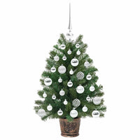 Albero di Natale artificiale con 150 LED Verde 75 cm PE e PVC 3397307