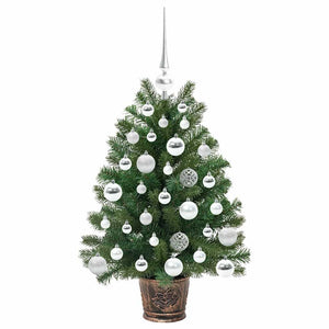 Albero di Natale artificiale con 150 LED Verde 75 cm PE e PVC 3397307