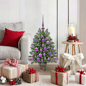 Albero di Natale artificiale con 150 LED Verde 75 cm PE e PVC 3397308