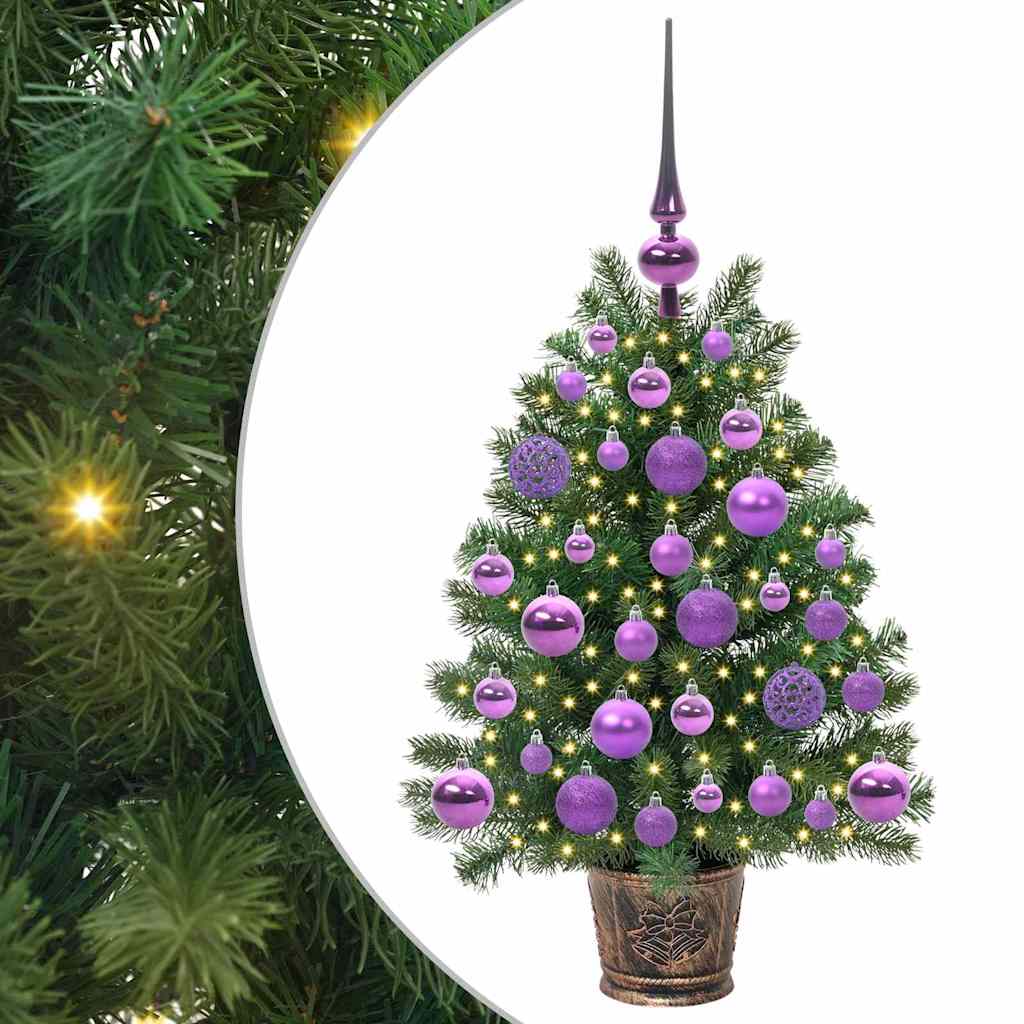 Albero di Natale artificiale con 150 LED Verde 75 cm PE e PVC 3397308