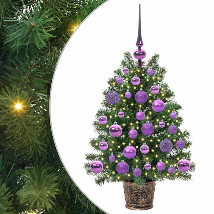 Albero di Natale artificiale con 150 LED Verde 75 cm PE e PVC 3397308