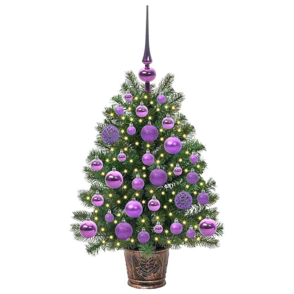 Albero di Natale artificiale con 150 LED Verde 75 cm PE e PVC 3397308