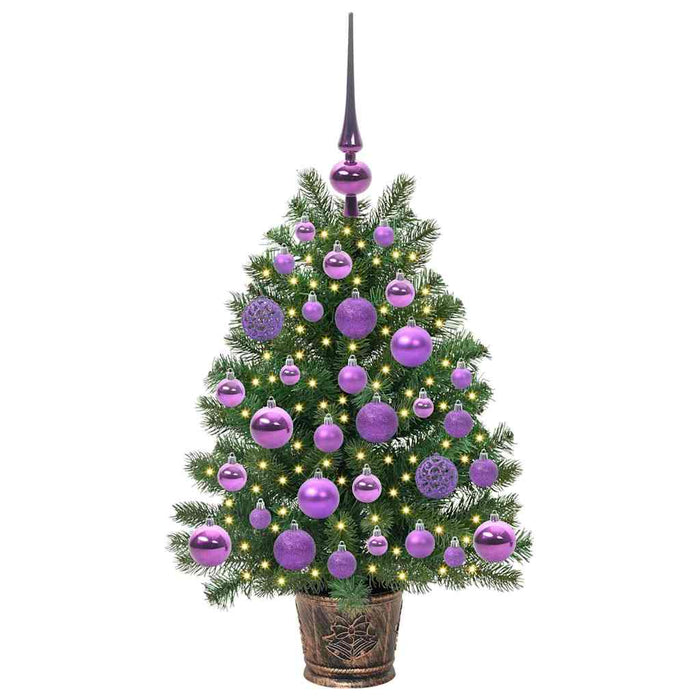 Albero di Natale artificiale con 150 LED Verde 75 cm PE e PVC 3397308