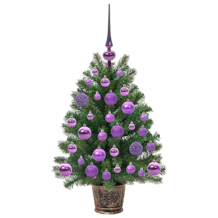 Albero di Natale artificiale con 150 LED Verde 75 cm PE e PVC 3397308