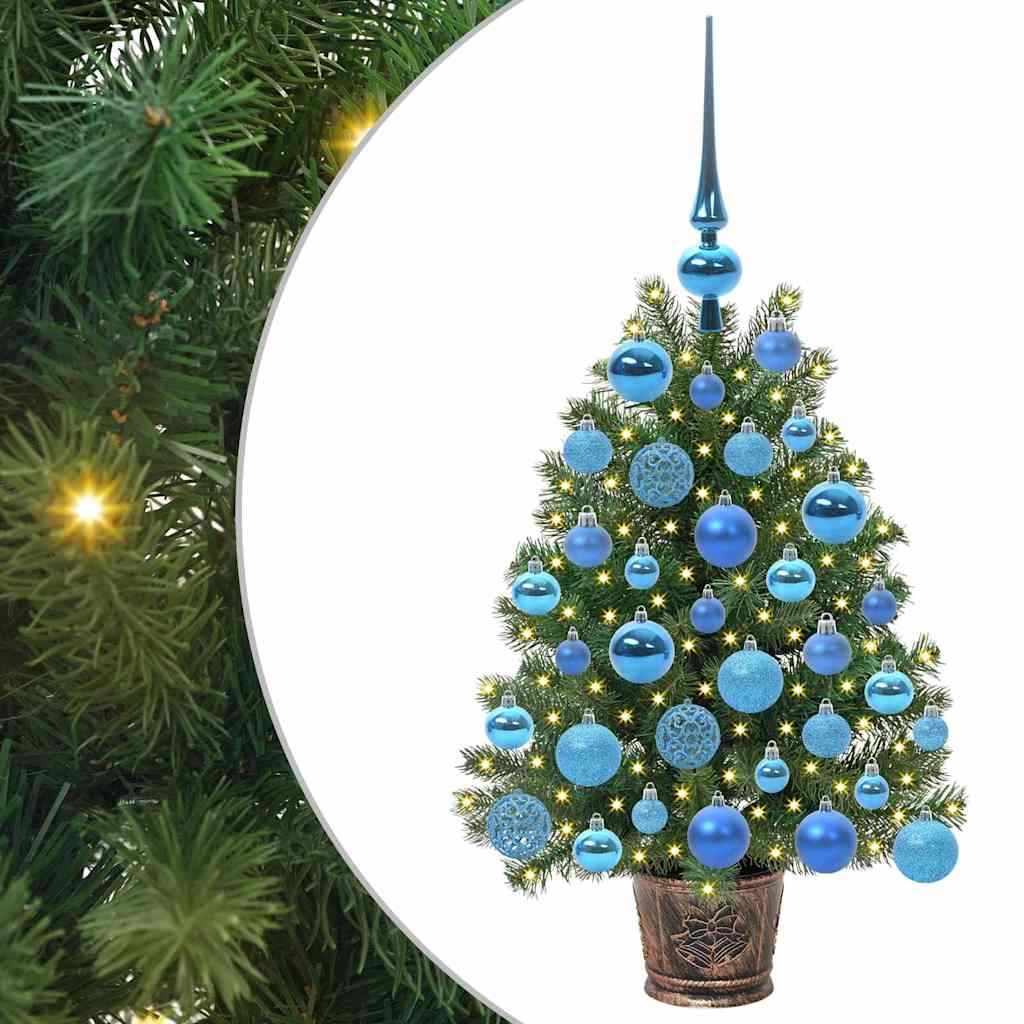 Albero di Natale artificiale con 150 LED Verde 75 cm PE e PVC 3397309