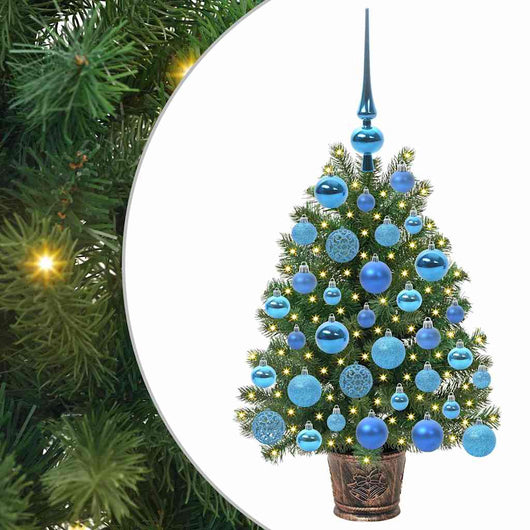 Albero di Natale artificiale con 150 LED Verde 75 cm PE e PVC 3397309