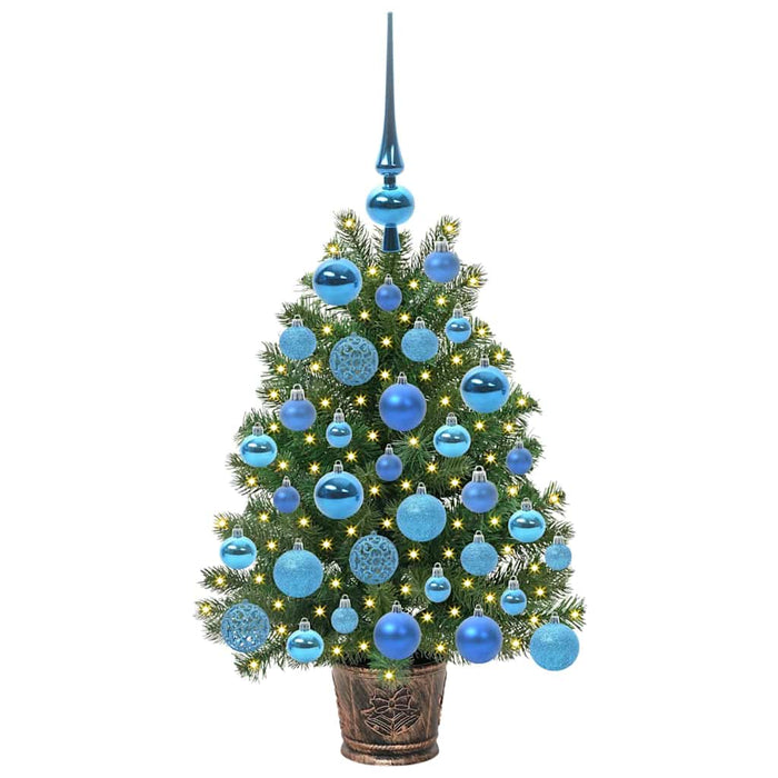 Albero di Natale artificiale con 150 LED Verde 75 cm PE e PVC 3397309