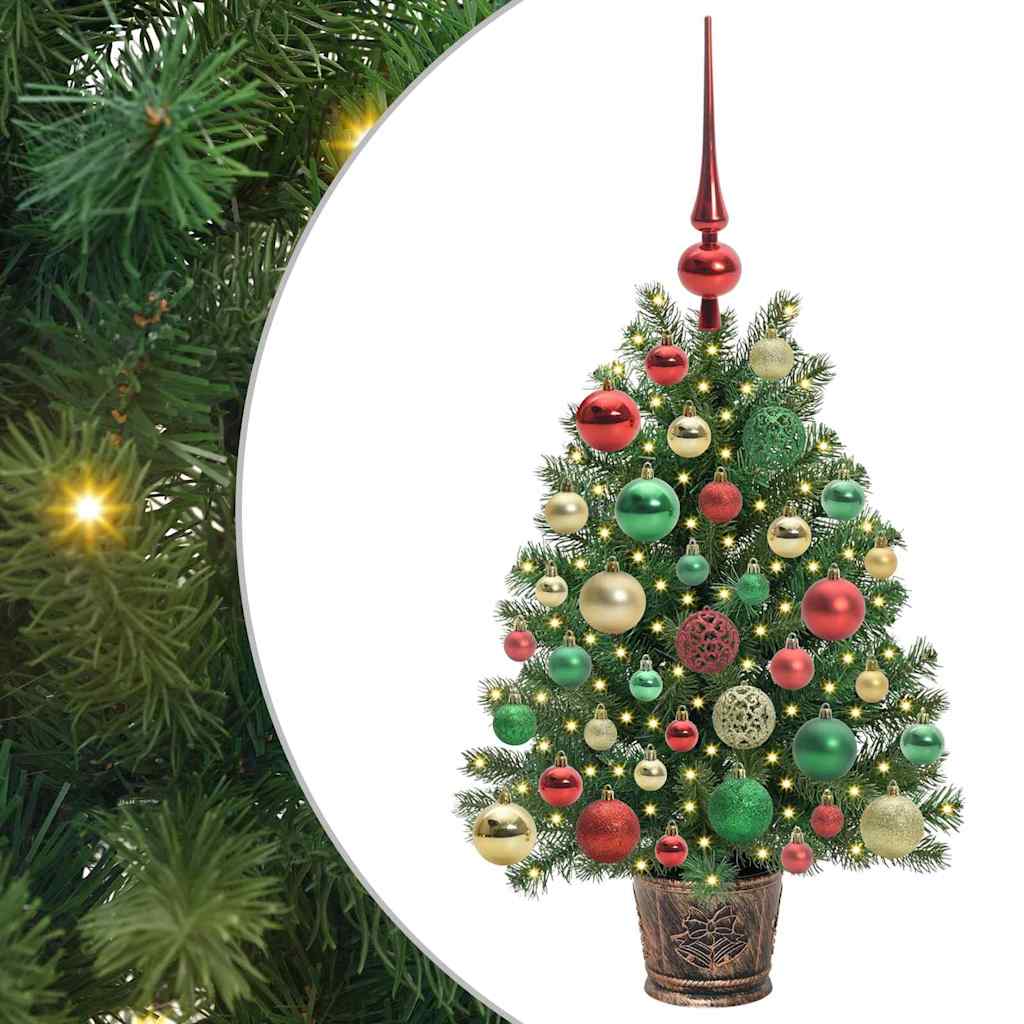 Albero di Natale artificiale con 150 LED Verde 75 cm PE e PVC 3397310