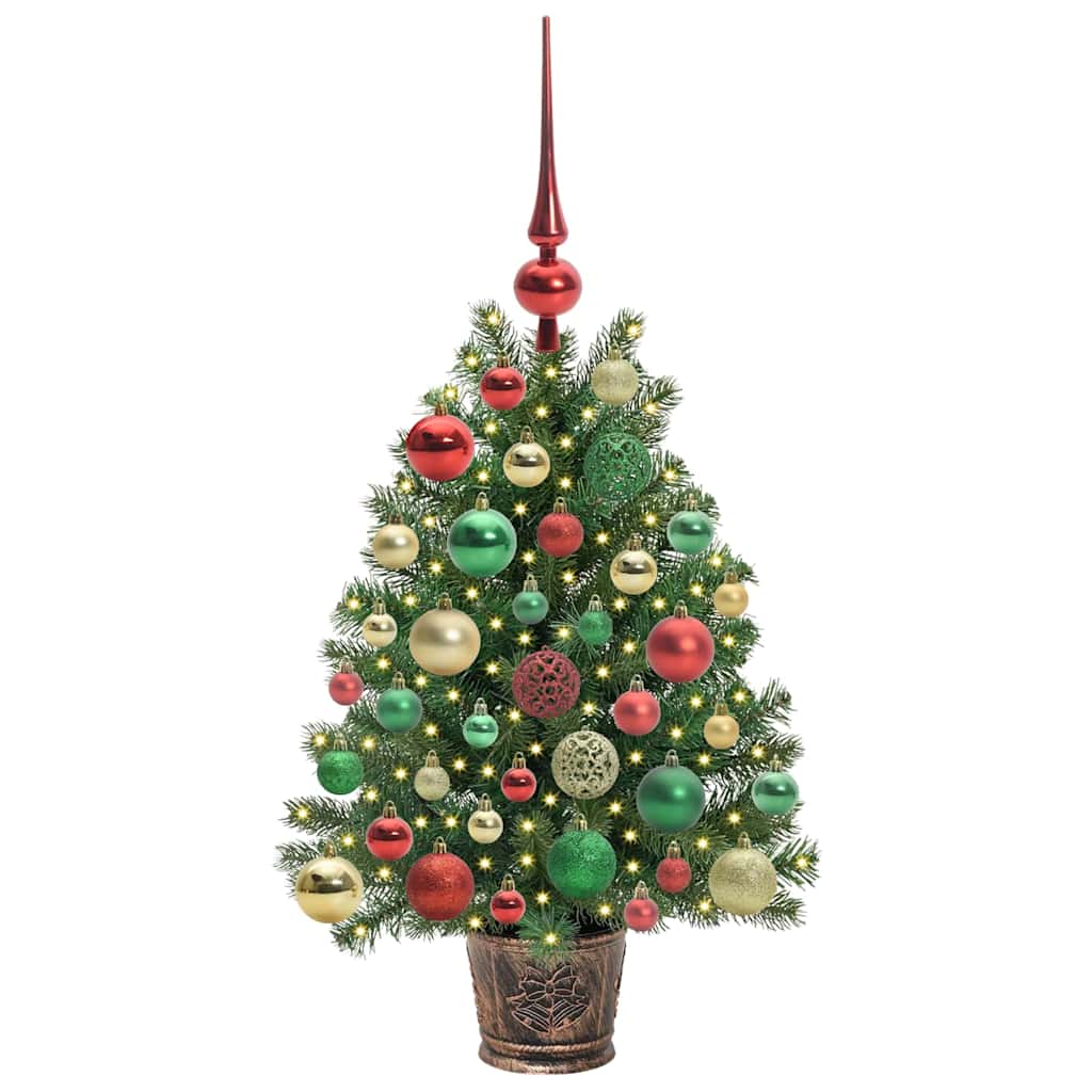 Albero di Natale artificiale con 150 LED Verde 75 cm PE e PVC 3397310
