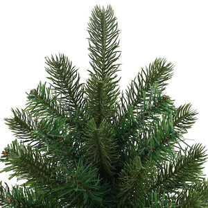 Albero di Natale artificiale con 150 LED Verde 95 cm PE e PVC 3397311