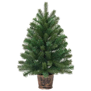 Albero di Natale artificiale con 150 LED Verde 95 cm PE e PVC 3397311