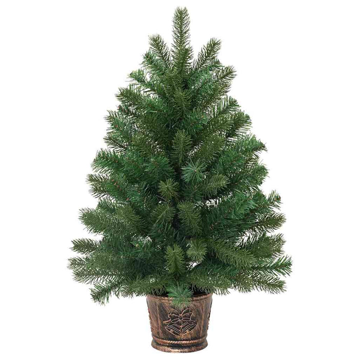 Albero di Natale artificiale con 150 LED Verde 95 cm PE e PVC 3397311