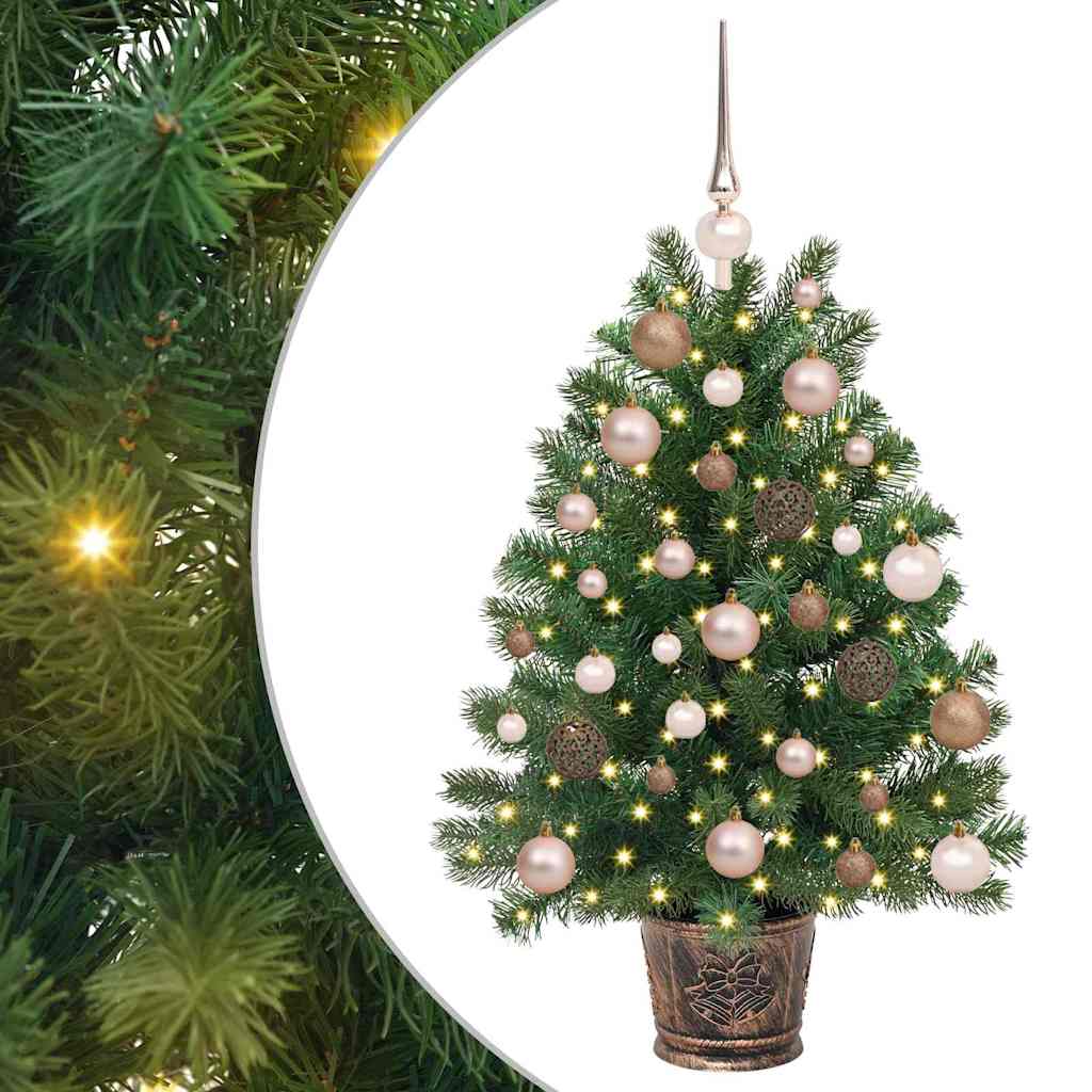 Albero di Natale artificiale con 150 LED Verde 95 cm PE e PVC 3397313