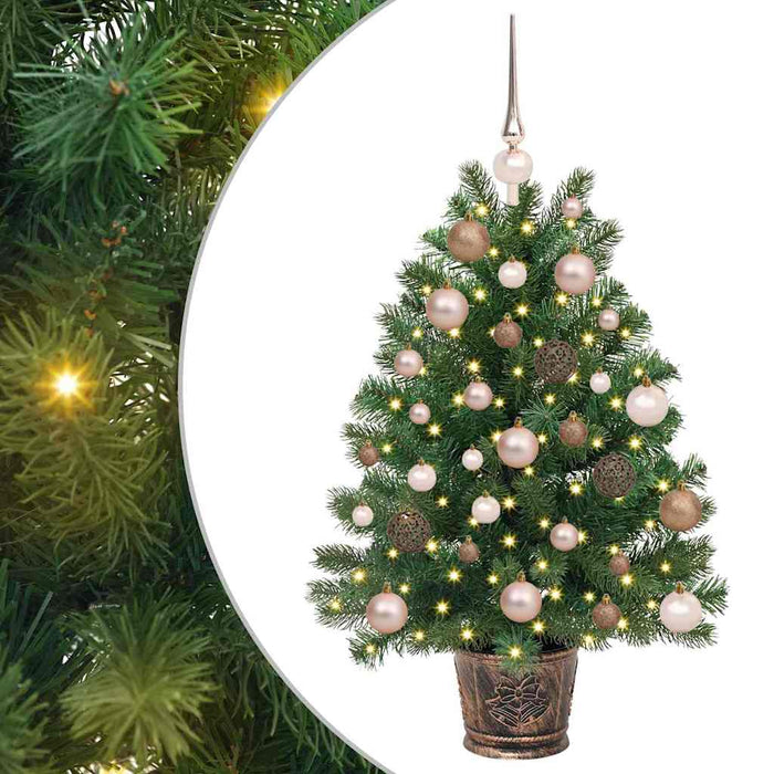 Albero di Natale artificiale con 150 LED Verde 95 cm PE e PVC 3397313