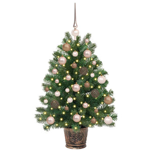 Albero di Natale artificiale con 150 LED Verde 95 cm PE e PVC 3397313