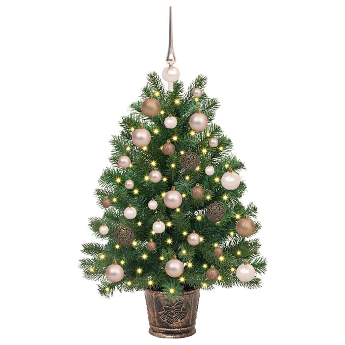 Albero di Natale artificiale con 150 LED Verde 95 cm PE e PVC 3397313