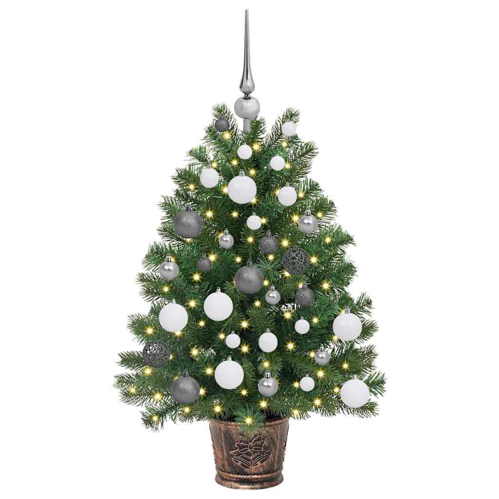 Albero di Natale artificiale con 150 LED Verde 95 cm PE e PVC 3397314
