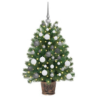 Albero di Natale artificiale con 150 LED Verde 95 cm PE e PVC 3397314