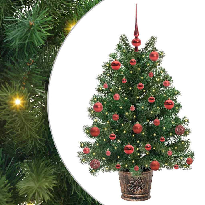 Albero di Natale artificiale con 150 LED Verde 95 cm PE e PVC 3397315
