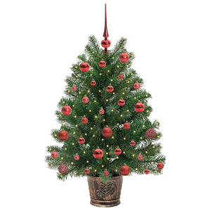 Albero di Natale artificiale con 150 LED Verde 95 cm PE e PVC 3397315